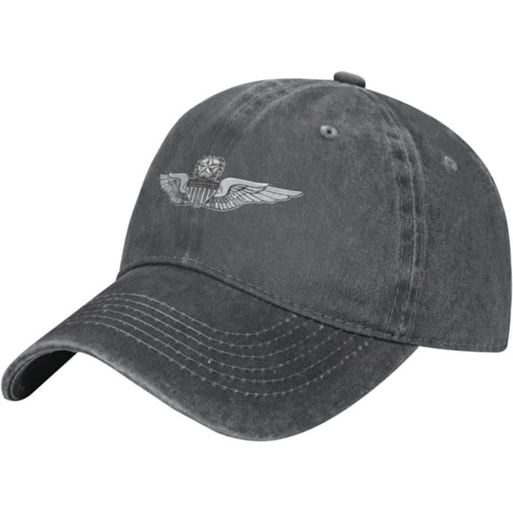 Army Master Aviator Wings Denim Baseball Cap Hat Adjustable Cowboy Hat