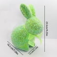 thumbnail image 3 of Decoration Easter Standing Rabbit: Realistic Glitter Bowknot Holiday With Easter Eggs ( Design), 3 of 6