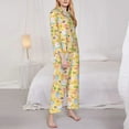 thumbnail image 3 of Pofeuu Summer Animals Print Womens Pajamas Set Long Sleeve Sleepwear Button Down Nightwear Soft Pj Lounge Sets Button Down Pajamas Women-Large, 3 of 7