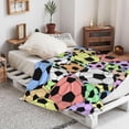 thumbnail image 5 of Sport Football Soccer Ball Pattern Throw Blanket Soft Bed Bedding Warm Cozy Plush Flannel Fleece Blankets Gifts for Kids Boys Teens Men, Sofa Couch Bedroom Home Decor, 50x60, 5 of 6
