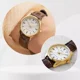 thumbnail image 5 of Reloj Casio Dama Ltpv005 7a Mujer Correa Correa Marrón Bisel Blanco Fondo Blanco LTP-V005GL-7A, 5 of 6