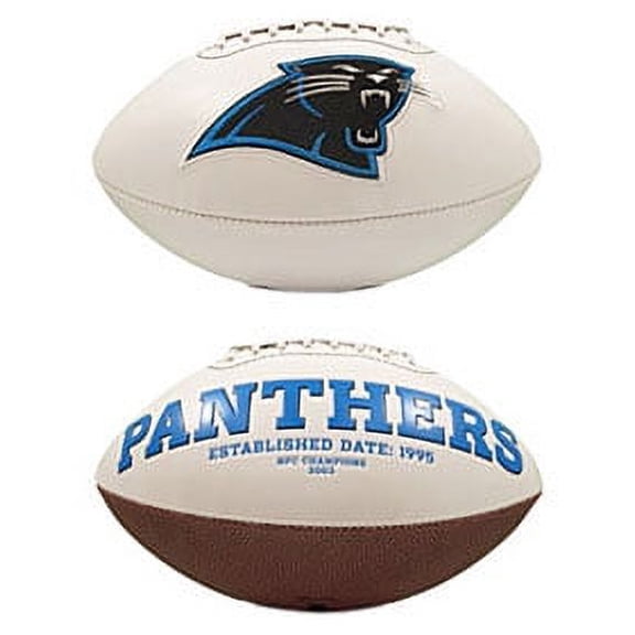 Carolina Panthers Full Size Embroidered Signature Series Football - Pre 2015 Cha