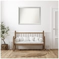 thumbnail image 2 of Amanti Art Custom Framed Wall and Bathroom Mirror (35 x 44 in.), Brushed Sterling Silver Frame, 2 of 6