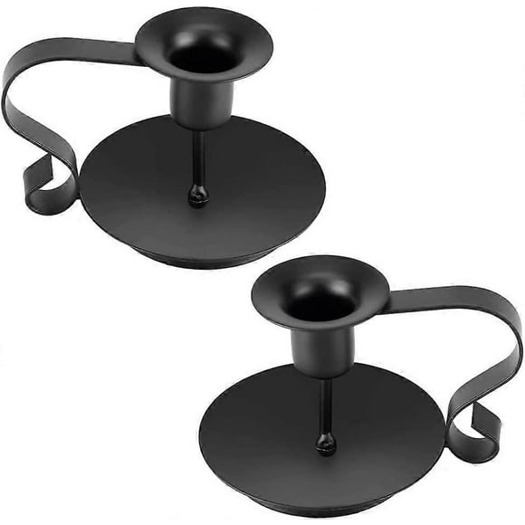 Retro Iron Taper Candle Holder 2 PCS Candle Holders for Candlesticks Stand Candle Holder Vintage for Pillar Candles Candle Holders for Long Candles fo