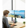 thumbnail image 2 of Dual Monitor Stand Standing Full Motion Monitor Desk Mount Fits Screens up to es .lbs with Height Adjustable Swivel Tilt Rotation VESA x x, 2 of 9