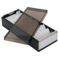 thumbnail image 3 of Business Card Holder, Storage Up To 800 Cards Metal And Plastic Extendable Business Card Box With Clear Cover, 3 of 8