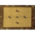 thumbnail image 1 of Ahgly Company Indoor Rectangle Abstract Brown Modern Area Rugs, 5' x 8', 1 of 4