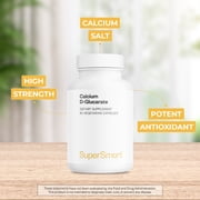 SuperSmart Calcium D-Glucarate 1500mg per Day (High Strength) - Calcium Supplement | Non-GMO & Gluten Free - 90 Vegetarian Capsules