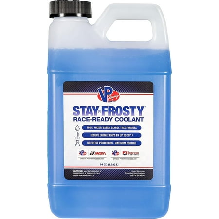 VP Racing 2301 Stay Frosty Race-Ready Coolant 64 Ounces for High-Compression, High-Heat Engines. Reduce Engine Temps by Up to 30 Degrees (1 Pack)