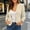 *Beige, variant on Women's Long Sleeve Notch Collar Blazer,Casual Lightweight Work Jacket Beige,Women's Plus XXL