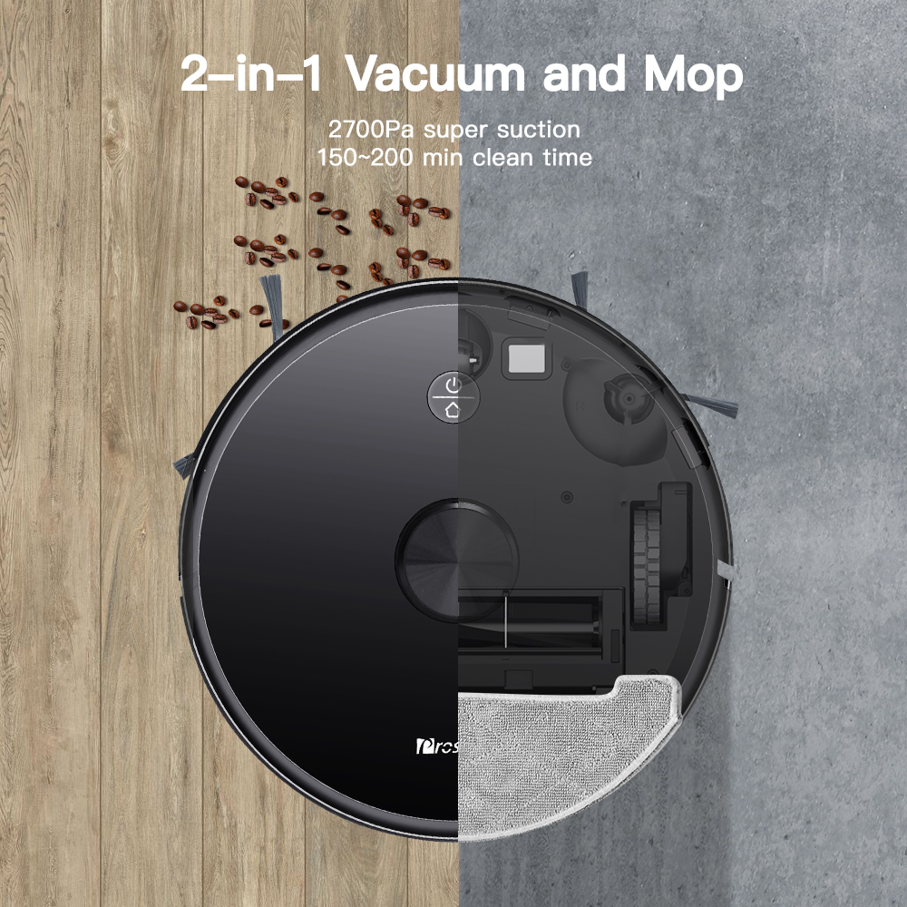 Proscenic M7 Pro Robot Vacuum Cleaner and Mop,APP Control,With Self-Emptying Base( Separately Sold) - image 5 of 7