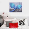 thumbnail image 4 of COMIO  Mermaid Tail Wall Art Canvas Prints Ocean Fish Whale Tail Painting Gallery Wrapped Girls Bedroom Wall Decor, 4 of 4