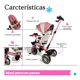 thumbnail image 2 of The Baby Shop Triciclo Rosa Infantil Evolutivo Carriola P/ Bebé 3 En 1 Tr-996, 2 of 4