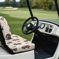 thumbnail image 6 of Pzuqiu Cartoon Dachshund Golf Cart Seat Cover Set - Cute Dog & Paw Print Design, Breathable Stretch-Fit, Universal Fit for 2-Seater Carts, 6 of 9