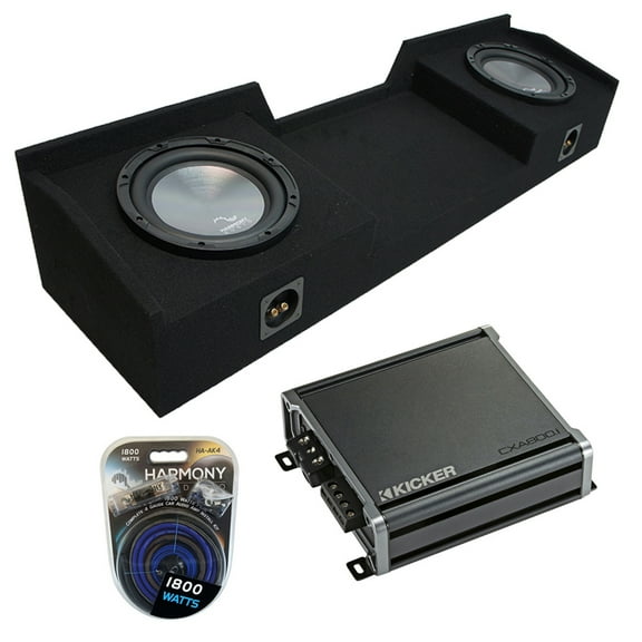 1999-2006 Chevy Silverado Ext Cab Truck Harmony A122 Dual 12" Sub Box & CXA800.1