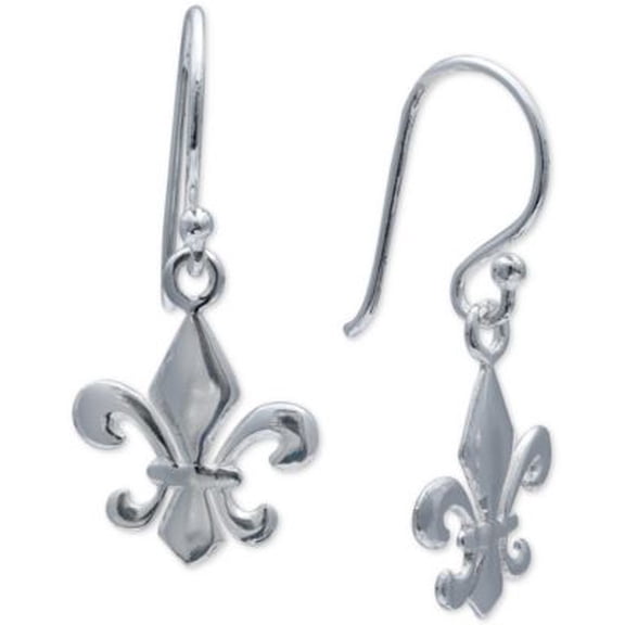 Giani Bernini Fleur-de-Lis Drop Earrings in Sterling Silver