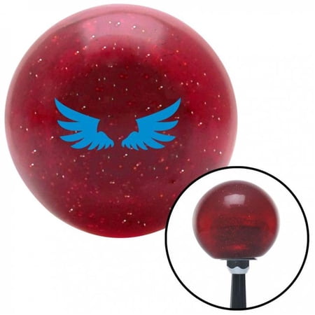 American Shifter 50790 Blue Firebird Wings Red Metal Flake Shift Knob with M16 x 1.5 Insert Shifter Auto