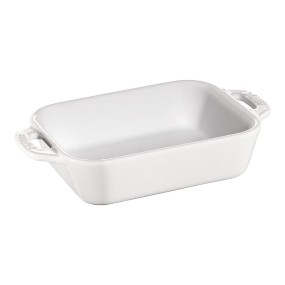 STAUB Ceramique 400 ml Ceramic Rectangular Oven Dish, White