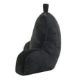 thumbnail image 3 of Mainstays Faux Fur Plush Backrest Pillow, Black, 3 of 5