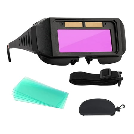 

Welding Goggles Solar Powered Auto Darkening Welding Mask Goggles Welder Glasses with Elastic Headband and Storage Case