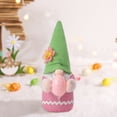thumbnail image 5 of Uutvmp 12.6inch Easter Gnomes Plush Decor, Faceless Easter Bunny Gnomes Shelf Sitters, Handmade Swedish Gnomes Tomte Elf Figurines, Holding Easter Eggs for Spring Tiered Tray Tabletop Decor, 5 of 7