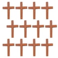 thumbnail image 2 of MasteelfCA 25pcs Small Wooden Crosses Small Cross Pendant Mini Cross Charms DIY Craft Decors, 2 of 8