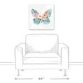 thumbnail image 3 of Creative Products Floral Butterfly 20x20 Canvas Wall Art, 3 of 5