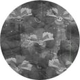 thumbnail image 1 of Ahgly Company Machine Washable Indoor Round Transitional Gray Area Rugs, 6' Round, 1 of 7