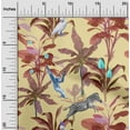 thumbnail image 2 of oneOone Cotton Cambric Pale Yellow Fabric Tropical Animal Sewing Craft Projects Fabric Prints By Yard 42 Inch Wide, 2 of 4