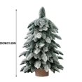 thumbnail image 3 of Christmas Savings Clearance! FELTREE Christmas Tree Green 55cm Simulated Nobel Pines Pe Leaf Mini Flocked Christmas Tree Decoration Luxury Snow Tree, 3 of 7