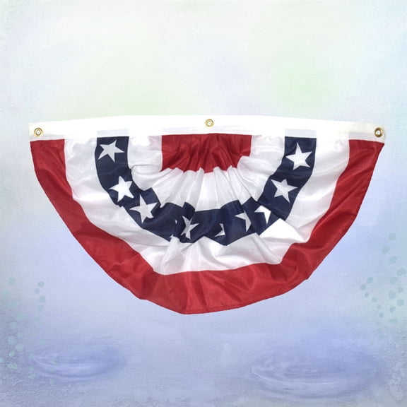Clispeed Polyester Bunting Banner for Outdoor Hanging, Patriotic Garden & Party Decoration Flags
