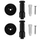 thumbnail image 1 of Decorative Aluminum Wall Hooks Towel Hanger Clothes Hanger And Towel And Coat And Robe Hooks 2pc Bl, 1 of 5
