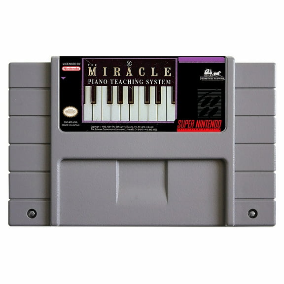 SNES Games Cartridge Miracle Piano Teaching System, The