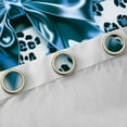 thumbnail image 4 of Feelyou Blue Bowknot Curtains Pack of 2 (42x84 Each), Leopard Print Curtains Blackout, 4 of 6