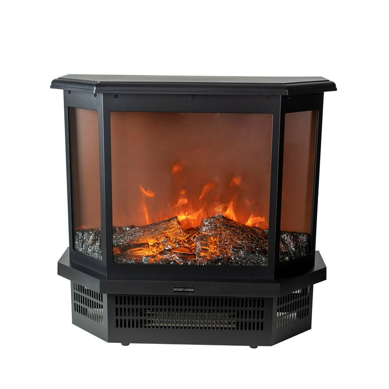 EdenBranch 22 3 Sided Freestanding Electric Fireplace Stove Heater, w/  Manual Switch - Walmart.com