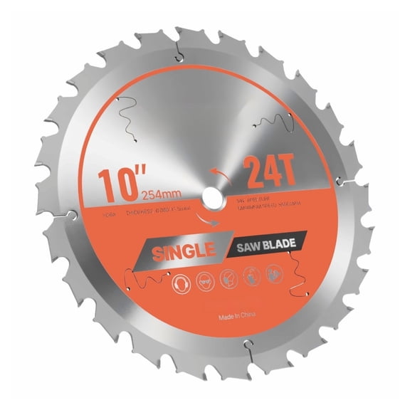 lshhh 10 Inch Circular Saw Blade - 24 Teeth Wood Cutting Blade for Table Saws, Woodworking Blades for Precise Cuts, Compatible with Circular Saws