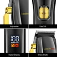 thumbnail image 6 of HIENA PRO Professional Hair Clippers and T-Blade Trimmer Kit for Men Cordless Complete Barber Kit Hair Cutting Kit with LCD Display & USB Rechargeable (Black), 6 of 10