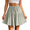thumbnail image 3 of jiaxiM Flowy Shorts for Women Lightweight Stretch Comfy Flowy Shorts Breathable Drawstring Shorts, 3 of 5
