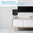 thumbnail image 5 of Lámpara De Mesa Con Cubierta De Tela Para Dormitorio Y Sala De Estar Simple Con Soporte De Luz En Forma De Diamante Vogacara  HA027805-17, 5 of 5