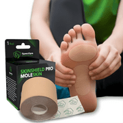 Stop Blisters. Athletic Moleskin for Blister Prevention - 48% More Than Leading Brand. Thin Mole Skin Tape, 408 sq in, 1 Count