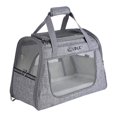 thumbnail image 1 of Bolsa para mascotas, bolsa para mascotas portátil de malla transparente grande con ventana lateral, viaje, un hombro, bolsa portátil para gatos, color gris, 1 of 5