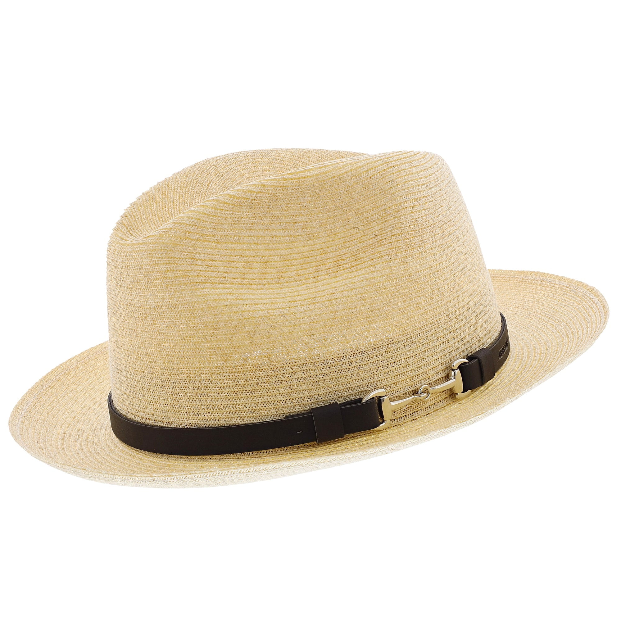 Stetson Shantung Straw Fedora Hat 