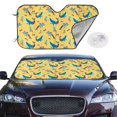 thumbnail image 3 of Lsque Party Shark Cute Car Windshield Sun Shade | Accordion Folding Style Auto Shade for Car Truck SUV Van | Blocks UV Rays Sun Visor Protector | Small, 3 of 7