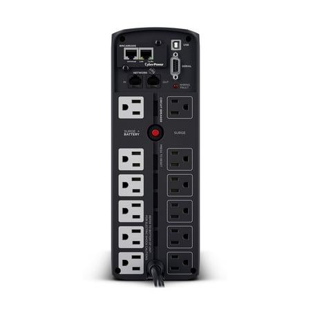 CyberPower - PFC Sinewave Series 1500VA Battery Back-Up System - Black
