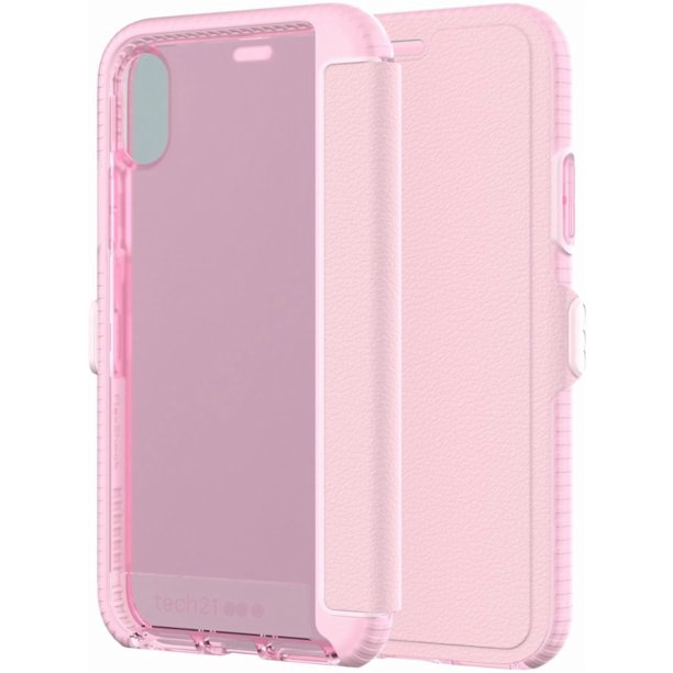 Tech21 Evo Wallet Case for iPhone X and XS Pink