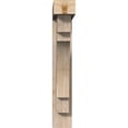 thumbnail image 2 of Ekena Millwork 5 1/2"W x 26"D x 34"H Merced Block Smooth Bracket w/ Offset Brace, Douglas Fir, 2 of 25