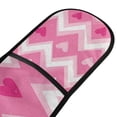 thumbnail image 4 of Yayeee Double Oven Mitt Kitchen Heat Resistant Baking 35" x7" Quilted Glove, Heart Geometric, 4 of 6