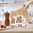 thumbnail image 6 of Teddy Bears Guitas Leaves Music Napkin Holder for Table Clear Napkin Stand Paper Holder Acrylic Organizer Dispenser Napkins for Dinner Kitchen Restaurant Room, 6 of 8
