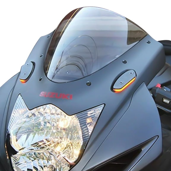 New Rage Cycles Suzuki GSXR Motorcycle LED Mirror Block Off Turn Signals