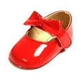 thumbnail image 2 of Prettyui Baby Girl Bowknot Design Anti-Slip Casual Sneakers Toddler Soft Soled Princess Walking Shoes, 2 of 6